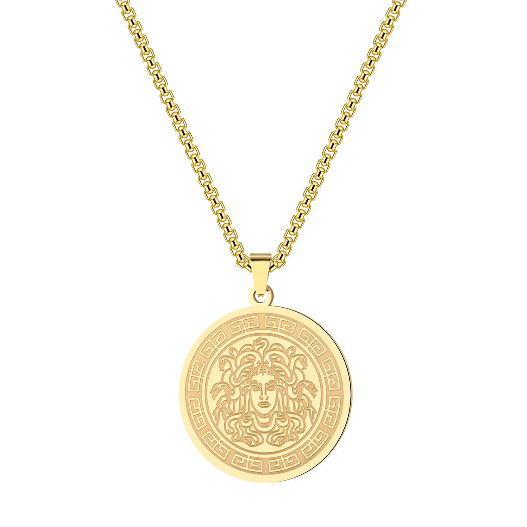 Corrente com Pingente Meduza Banhado a Ouro | BELLORIE