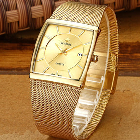 Relógio BELLORIE com Pulseira de Malha Banhado a ouro 18k | BELLORIE