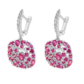 Brinco Cravejado com Zircônias Rose | BELLORIE
