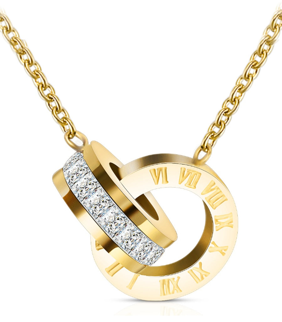 Colar Romano Dourado - Brincos Brinde | BELLORIE