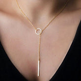 Colar Gravatinha Dourado | BELLORIE