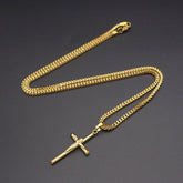 Corrente com Crucifixo Banhado a Ouro 18K | BELLORIE