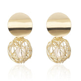 Brinco Dourado com Pérola | BELLORIE