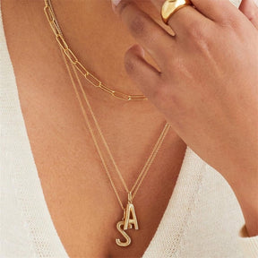 Colar Personalizado Monograma Inicial - Banhado a Ouro | BELLORIE
