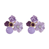 Brinco Flores Nobre Roxo | BELLORIE