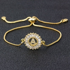 Pulseira Inicial Letra com Zircônia | BELLORIE
