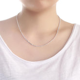 Colar com Detalhe Contas de Prata | BELLORIE