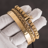 Pulseira Roman King Banhada a Ouro 18k | BELLORIE