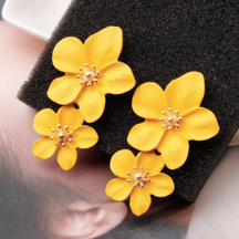 Brinco Orquídeas Banhado a Ouro 18k | BELLORIE