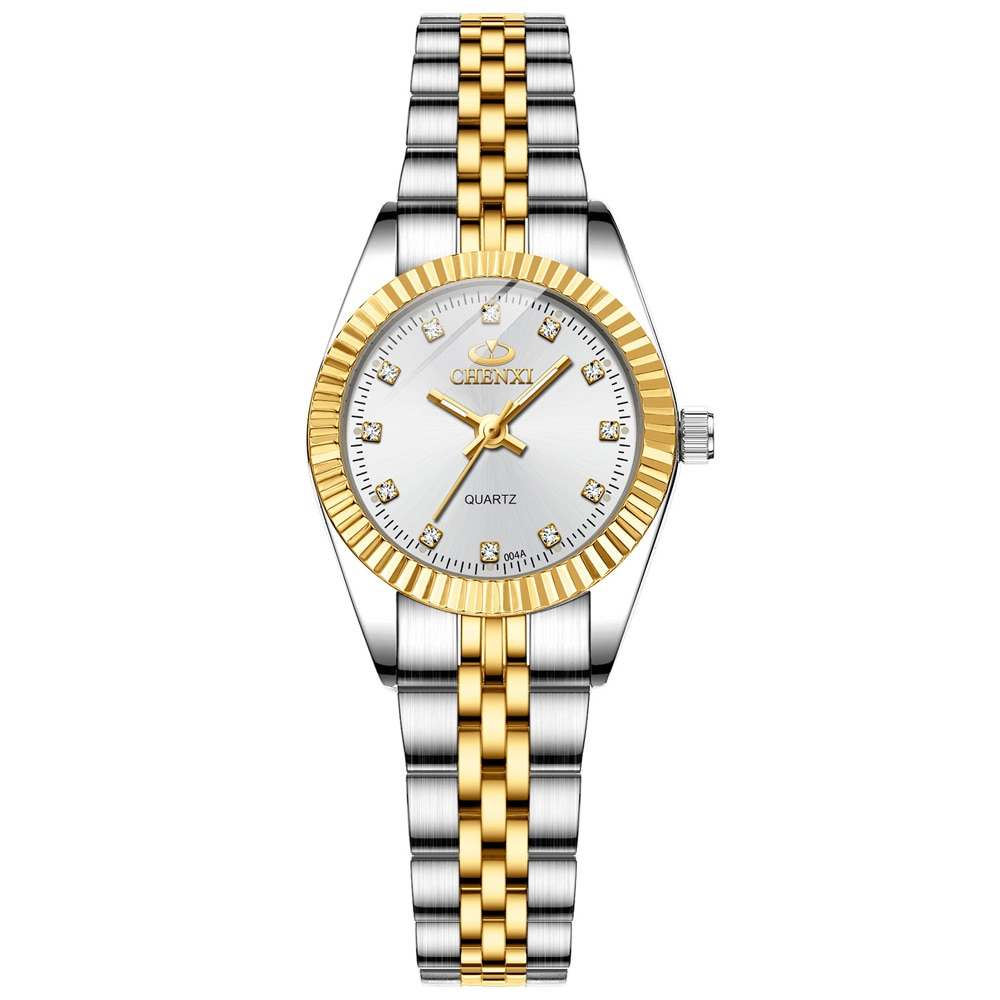 Relógio Feminino Banhado a Ouro 18k Original CHENXI | BELLORIE