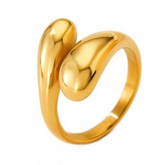 Anel Viena Banhado a Ouro 18k | BELLORIE