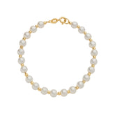 Pulseira em Ouro 24K Pérolas e Bolinhas – Bellorie