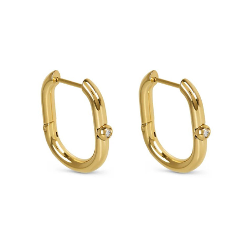 Brinco Argola com Cristal de Zircônia | BELLORIE