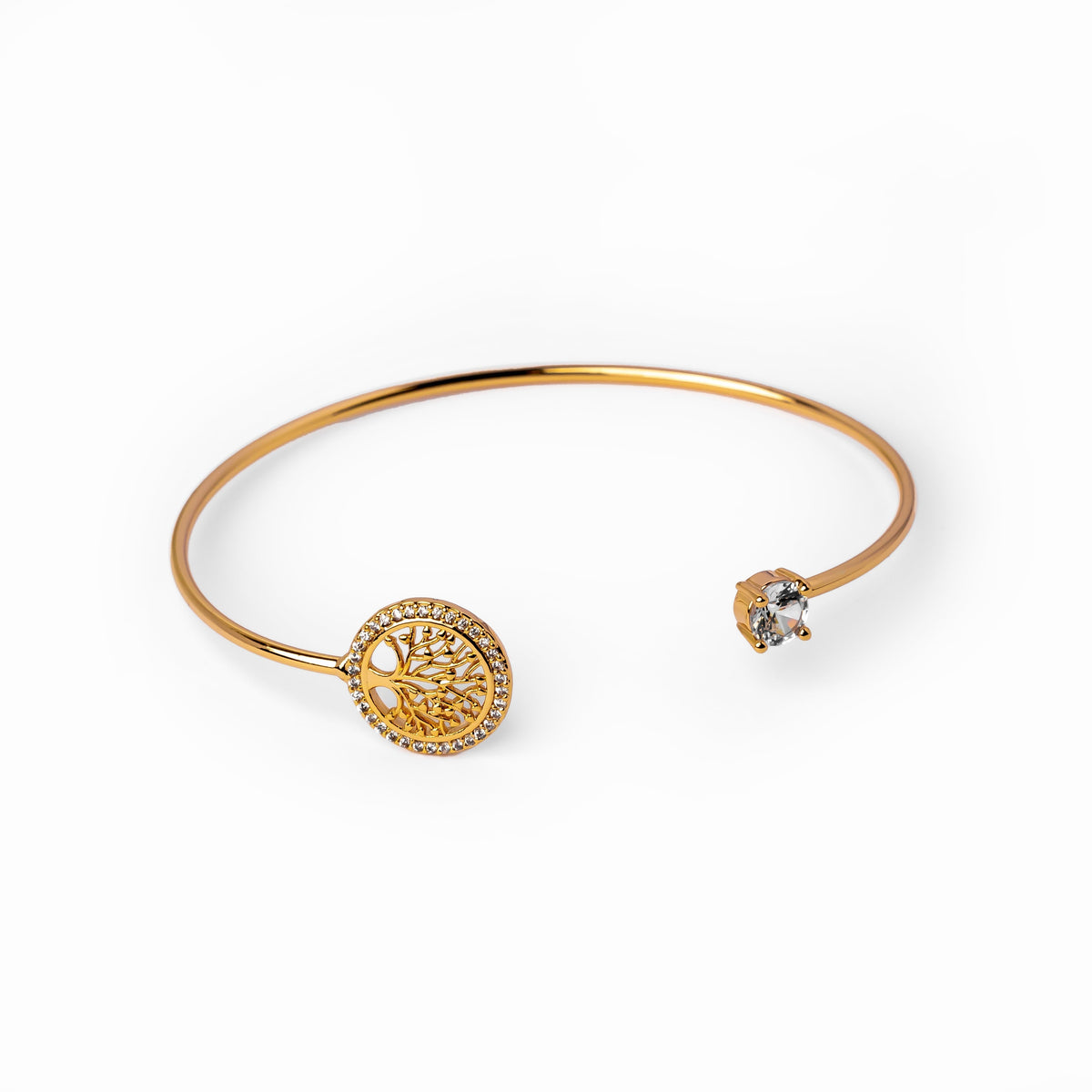 Bracelete Arvore de Vida Banhado a Ouro 18K Bellorie