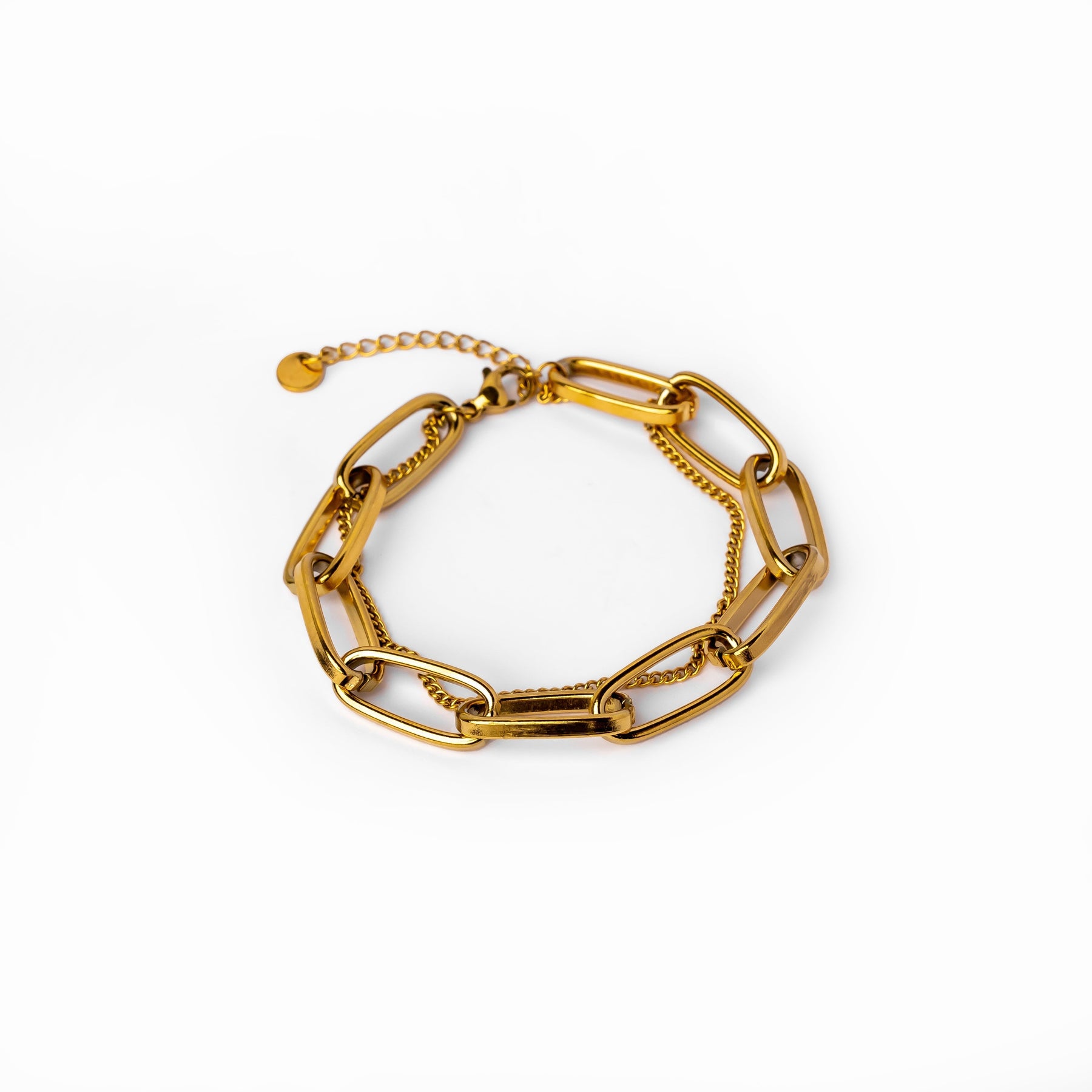 Pulseira Dupla Figaro Banhado a Ouro 18k | BELLORIE