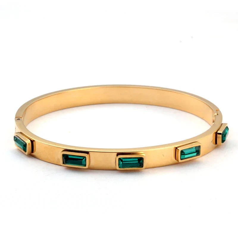 Bracelete com Pedras Verdes | BELLORIE