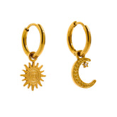 Brinco Lua e Sol com Cristal de Zircônia | BELLORIE