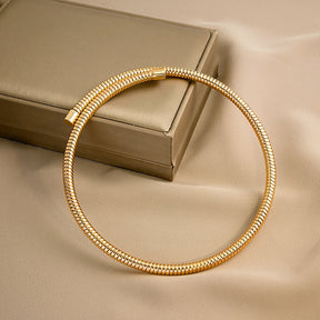 Gargantilha Cobra Banhada a Ouro 18k | BELLORIE