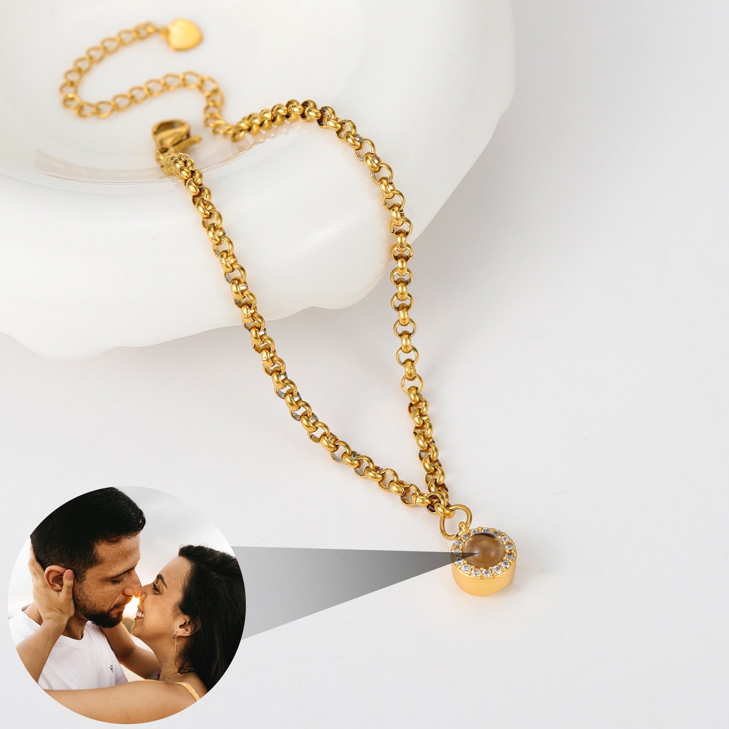 Pulseira Personalizada com Foto Eternity - Bellorie