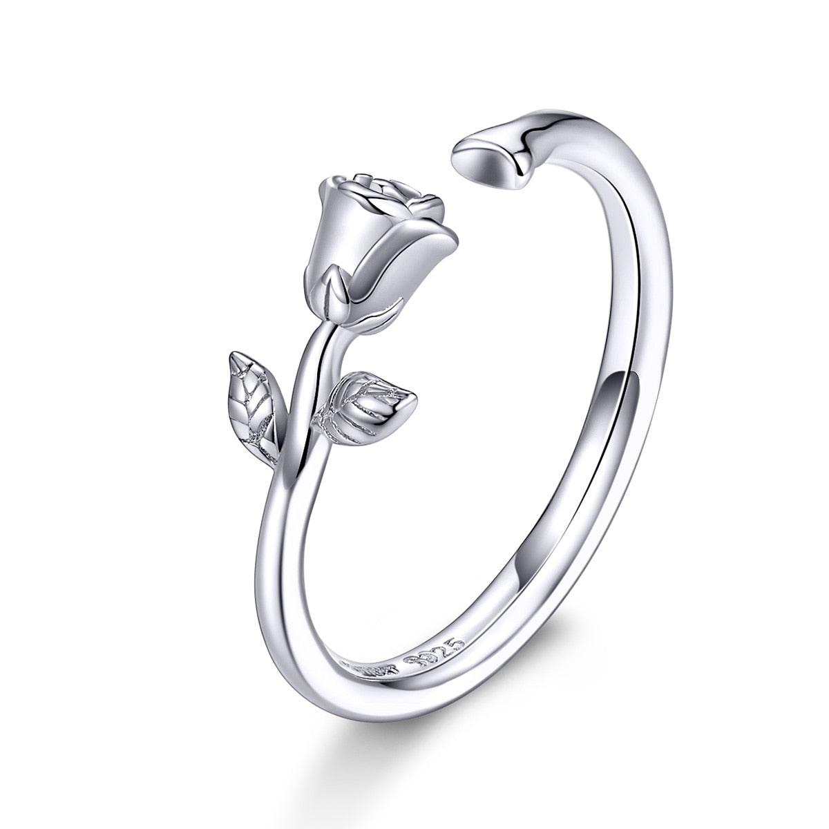 Anel de Rosa Prata 925 | BELLORIE