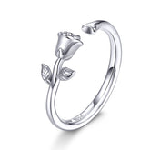 Anel de Rosa Prata 925 | BELLORIE