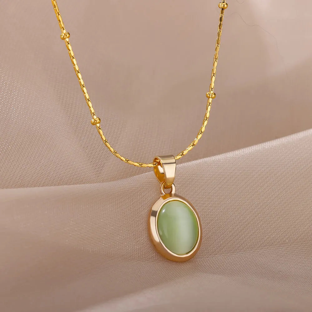 Colar Pingente Pedra Opala | BELLORIE