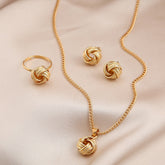 Conjunto Colar Anel e Brincos Torcidos | BELLORIE