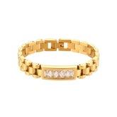 Pulseira Dourado com Zircônia | BELLORIE