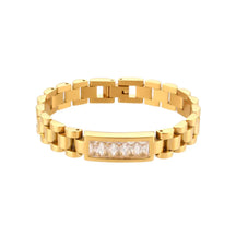 Pulseira Dourado com Zircônia | BELLORIE