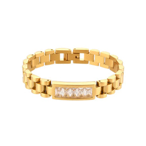 Pulseira Dourado com Zircônia | BELLORIE