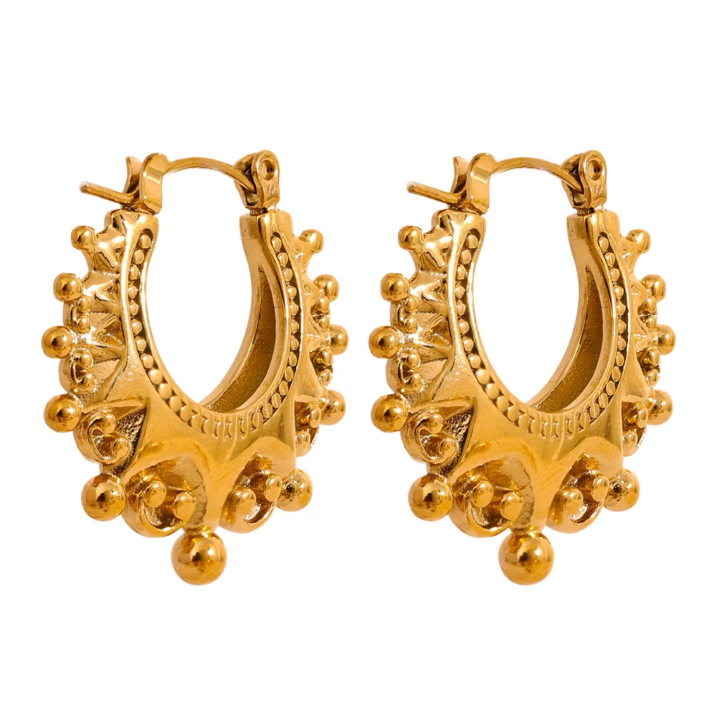 Brinco Argola Vintage Dourada | BELLORIE