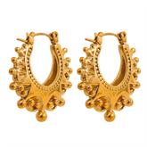 Brinco Argola Vintage Dourada | BELLORIE