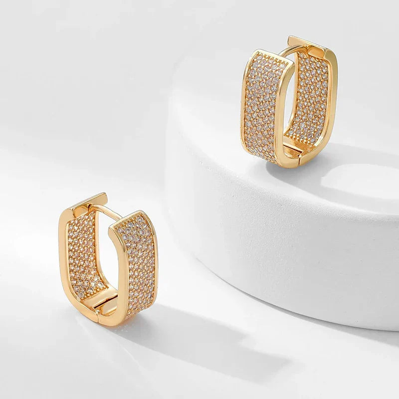 Brinco Argola Cravejado com Zircônia | BELLORIE