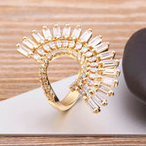 Anel Cravejado Luxe Ajustável | BELLORIE