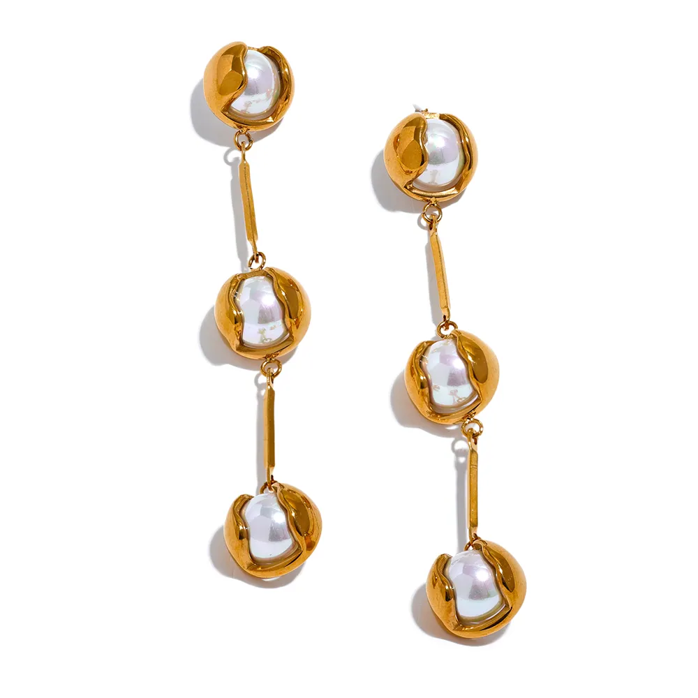 Brinco Longo com Pérolas | BELLORIE