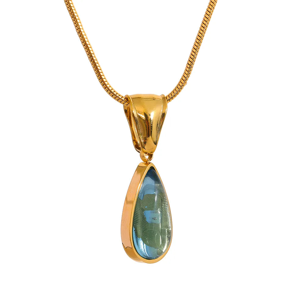 Colar Pingente Gota com Cristal | BELLORIE