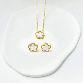 Conjunto Colar e Brincos Trevo | BELLORIE