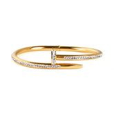 Bracelete Dourado com Zircônia | BELLORIE