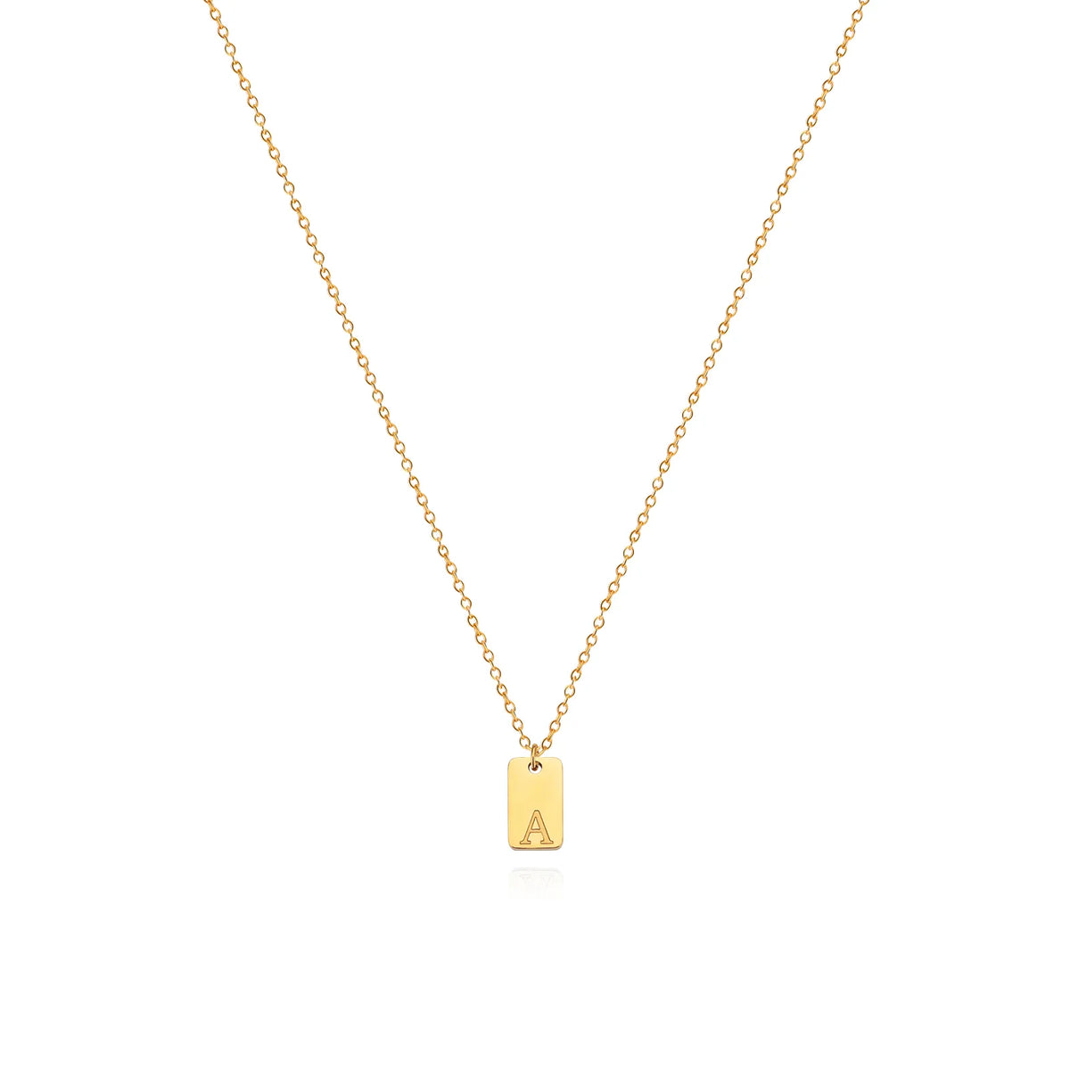 Colar com Pingente Inicial Dourado Bellorie