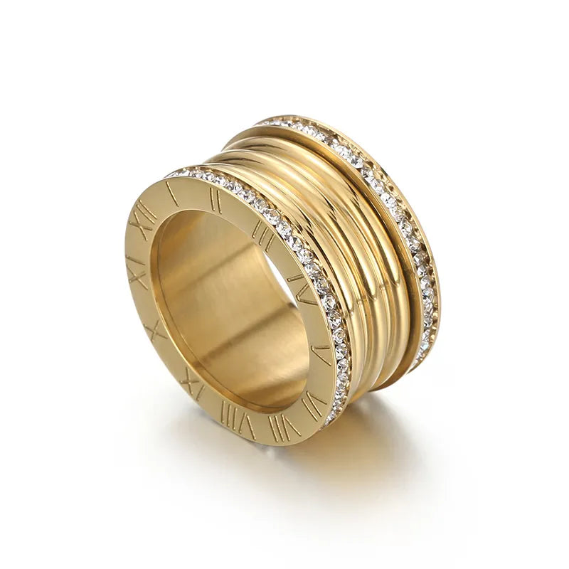 Anel Luxo Romano com Zircônia | BELLORIE