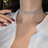 Gargantilha Riviera com Cristais de Zirconia em Cubos | BELLORIE