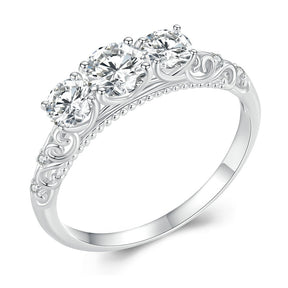 Anel Moissanite com Cristais de Zircônia | BELLORIE