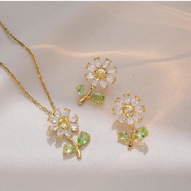 Conjunto Colar e Brincos Margarida | BELLORIE