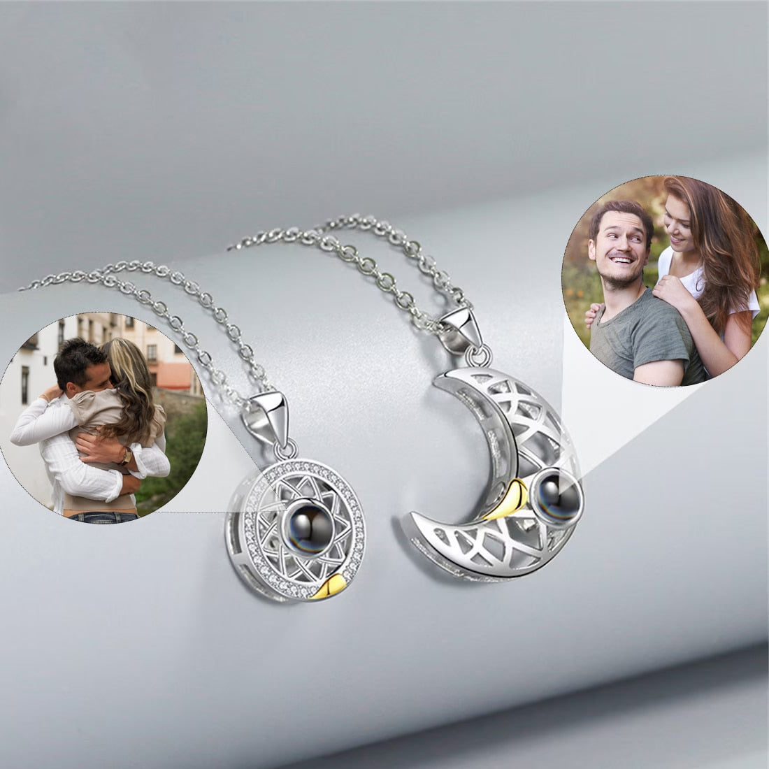 Conjunto Sol e Lua Personalizado com Foto | BELLORIE