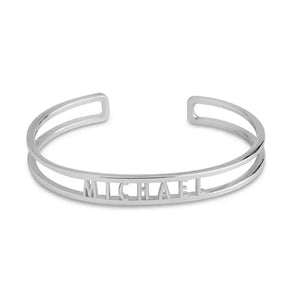 Pulseira com Nome Personalizado Vazado | BELLORIE