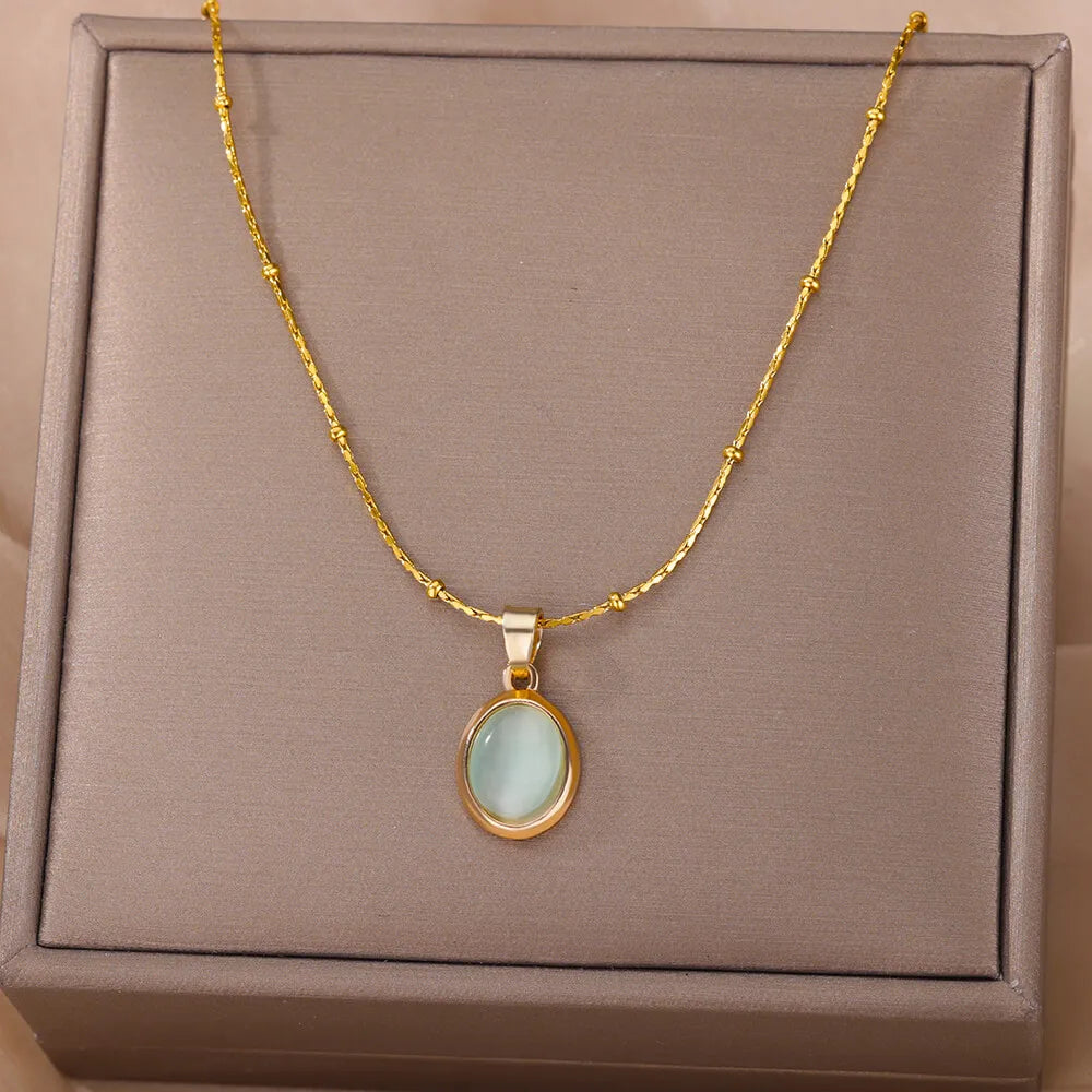 Colar Pingente Pedra Opala | BELLORIE