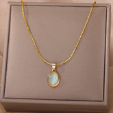 Colar Pingente Pedra Opala | BELLORIE