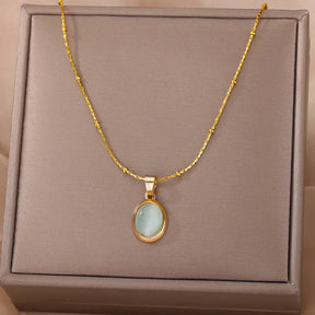 Colar Pingente Pedra Opala | BELLORIE