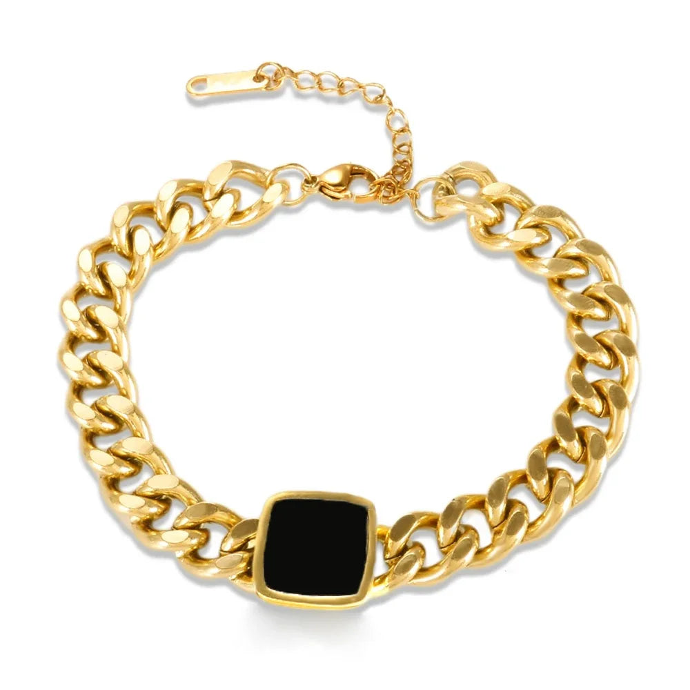 Pulseira Pingente Ônix | BELLORIE