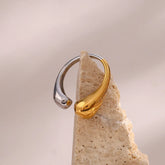 Anel Meio Dourado e Prata | BELLORIE